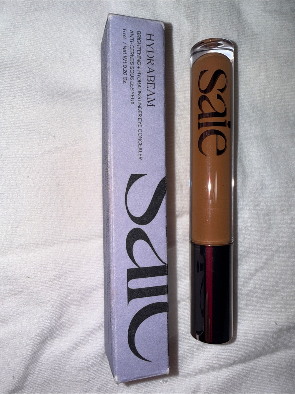 Saie Hydrabeam Concealer — Warm Tan Shade